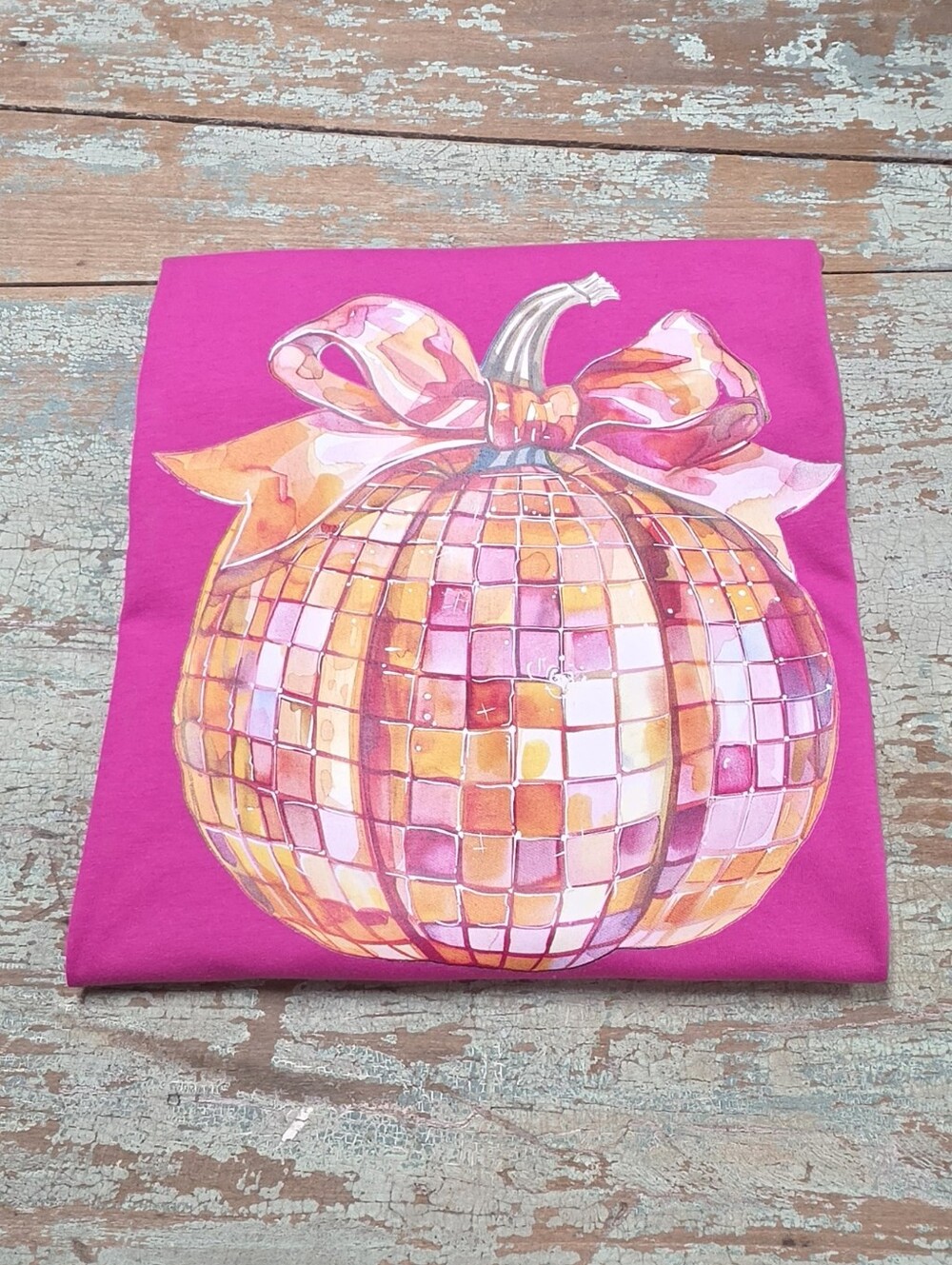 New Bella Canvas Mosaic Pumpkin Short Sleeve